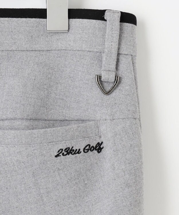 23区GOLF きれい見えの秋冬定番素材【MEN】【ストレッチ】ＴＲストレッチ ベーシックパンツ ライトグレー系
