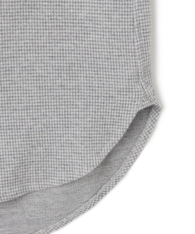 J.PRESS MEN 【Single Needle Tailoring / 形態安定】リッチジャージーコットン ネルシャツ/B.D. ライトグレー系8