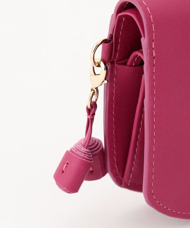 airlist 【カラフル・本革】コンパクト二つ折り財布　タッセル　Tassel ラズベリー