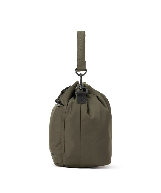 ZERO HALLIBURTON 【雑誌掲載】 DICROS SOLOシリーズ 巾着ショルダーバッグ ZHG-B DS 85006 カーキ