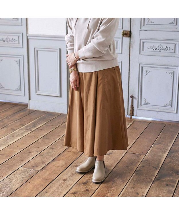 ing <ing>【サスティナブル】【2WAY】【3E】サイドゴアブーツ ライトオークカタオシ