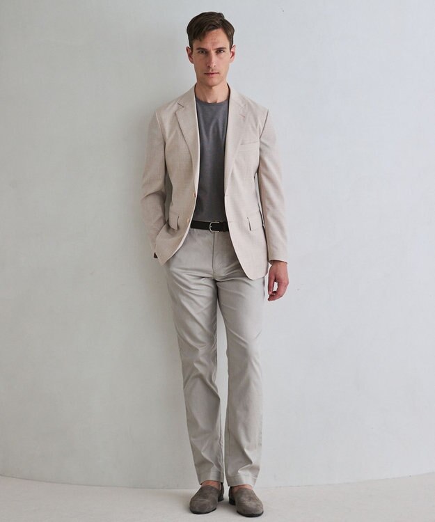 GOTAIRIKU 新クオリティ/KINGサイズ追加【洗える/シワになりにくい】タイワンタフタ  擬麻ジャケット ベージュ系