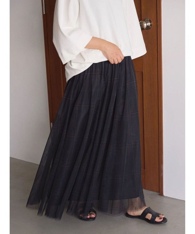 AMERICAN HOLIC チュールギャザースカート Check