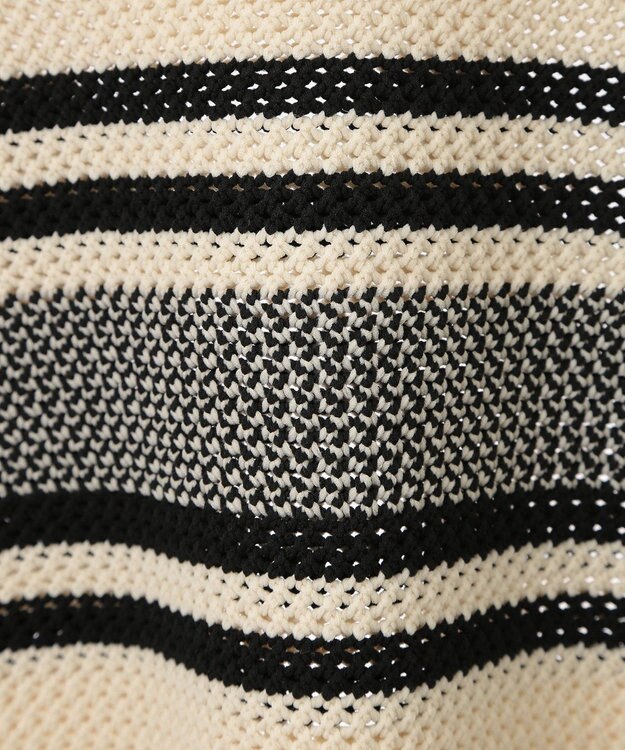 Green Parks ランダムボーダーニットプルオーバー Ivory