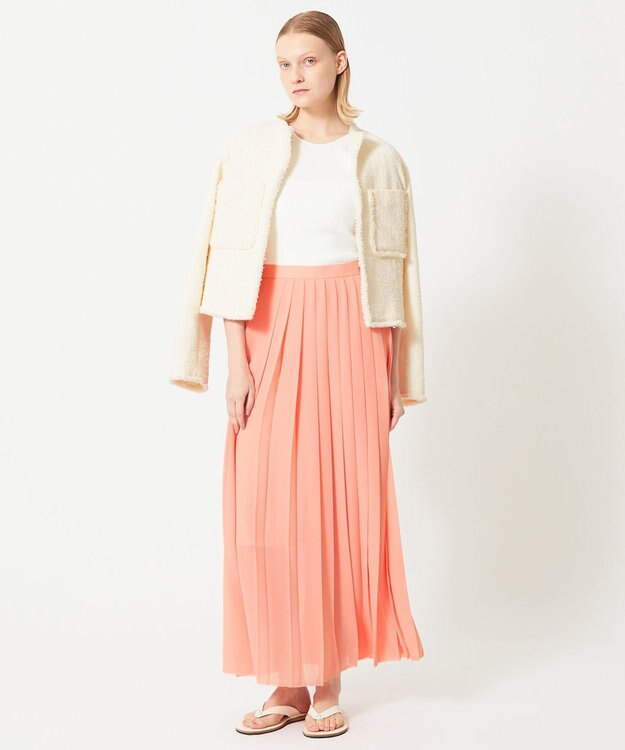 BEIGE， PARM / プリーツスカート Apricot