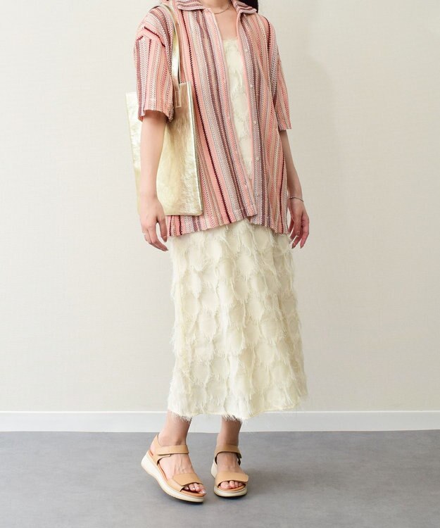 INTER-CHAUSSURES 【Oh my Sandals】ベルクロローヒールサンダル キャメル