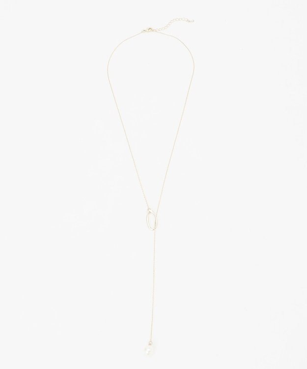 ANY スローパールネックレス ゴールド系