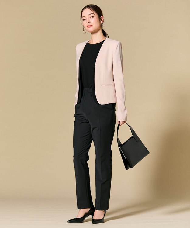 BEIGE， 【セットアップ対応】CINDY / ダブルカラージャケット Nude x Black