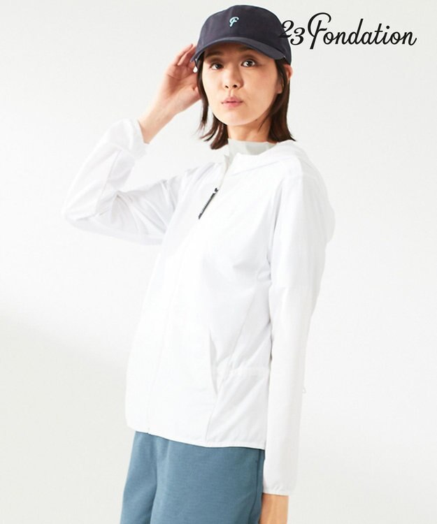 23区GOLF 【23Fondation/WOMEN】ＵＶパーカー ホワイト系