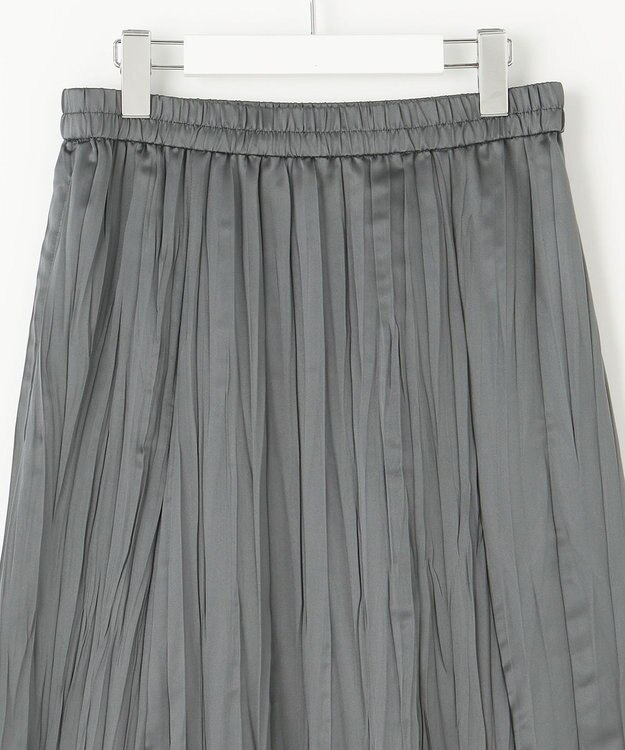 23区 【SLOW/一部店舗限定】リンクルサテン スカート グレー系