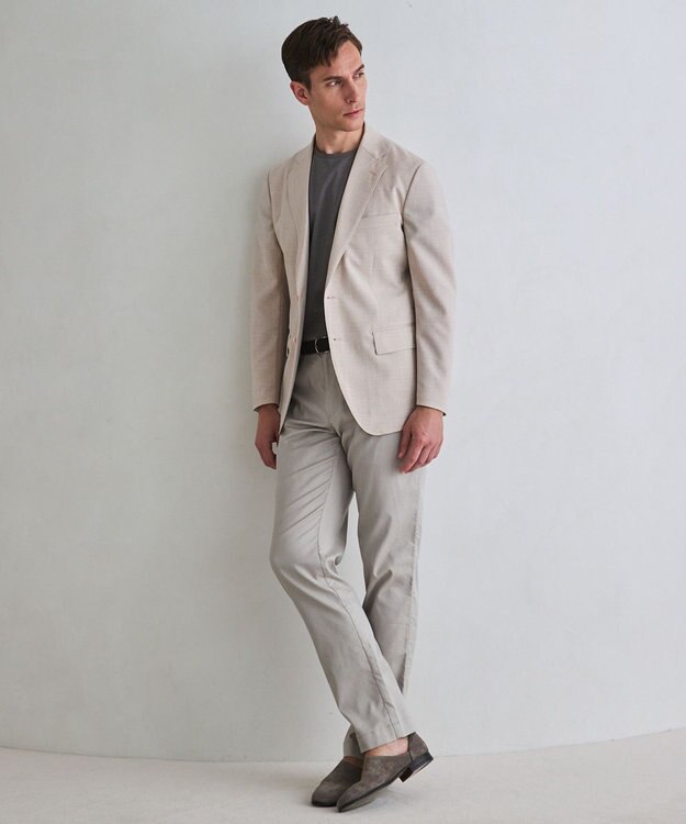 GOTAIRIKU 新クオリティ/KINGサイズ追加【洗える/シワになりにくい】タイワンタフタ  擬麻ジャケット ベージュ系