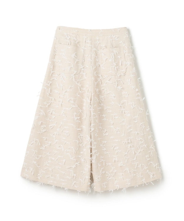 GRACE CONTINENTAL リボンヤーンフレアパンツ キナリ