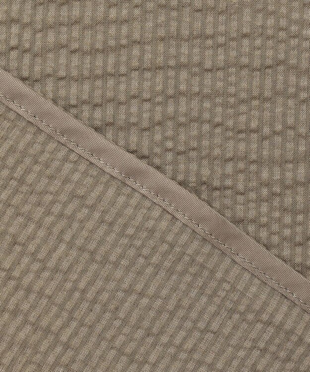 ICB 【洗える】コットンリップル Tブラウス オリーブ系