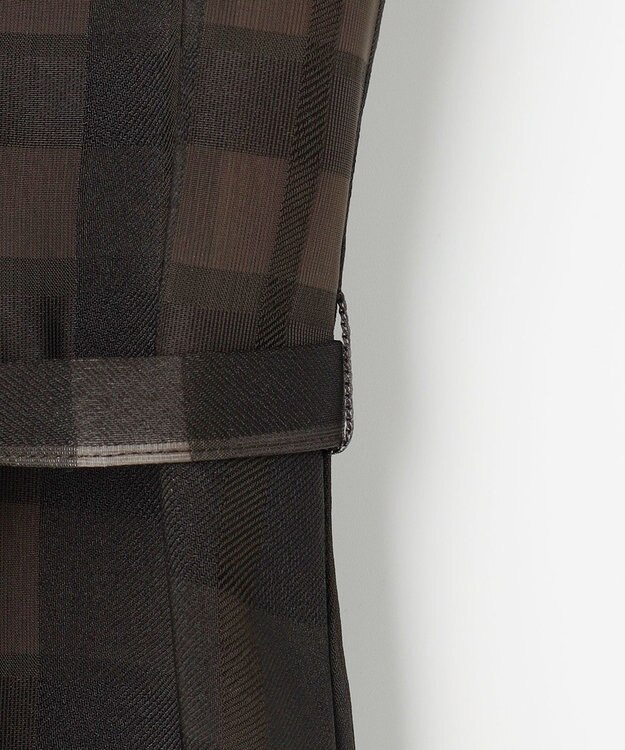 J.PRESS LADIES S シャドーチェック ワンピース ダークブラウンチェック系3