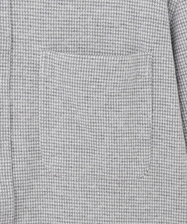 J.PRESS MEN 【Single Needle Tailoring / 形態安定】リッチジャージーコットン ネルシャツ/B.D. ライトグレー系8