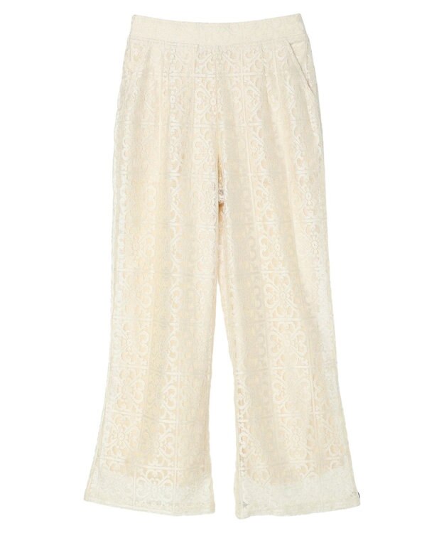 Green Parks 格子柄レースパンツ Light Beige