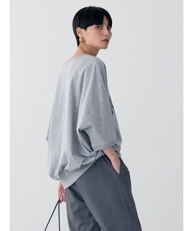 AMERICAN HOLIC ドルマンミニ裏毛プルオーバー② Light Gray Mixture