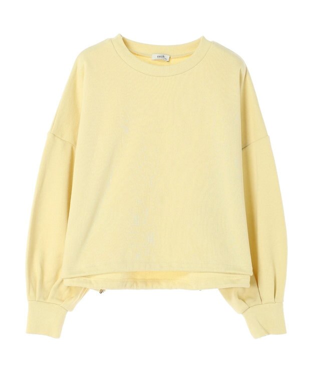 earth music&ecology 裏毛ドロストプルオーバー Yellow