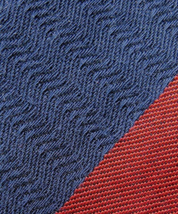 POLS 播州織 ネクタイ ネイビー