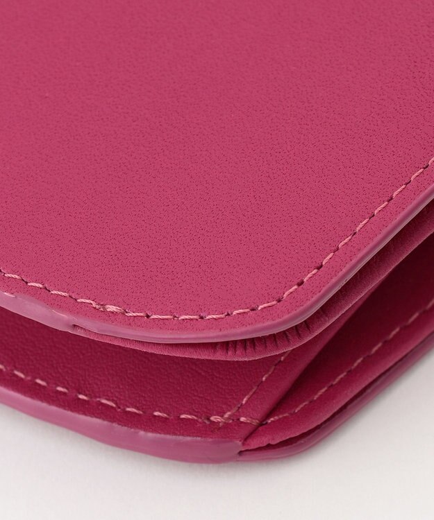 airlist 【カラフル・本革】コンパクト二つ折り財布　タッセル　Tassel ラズベリー