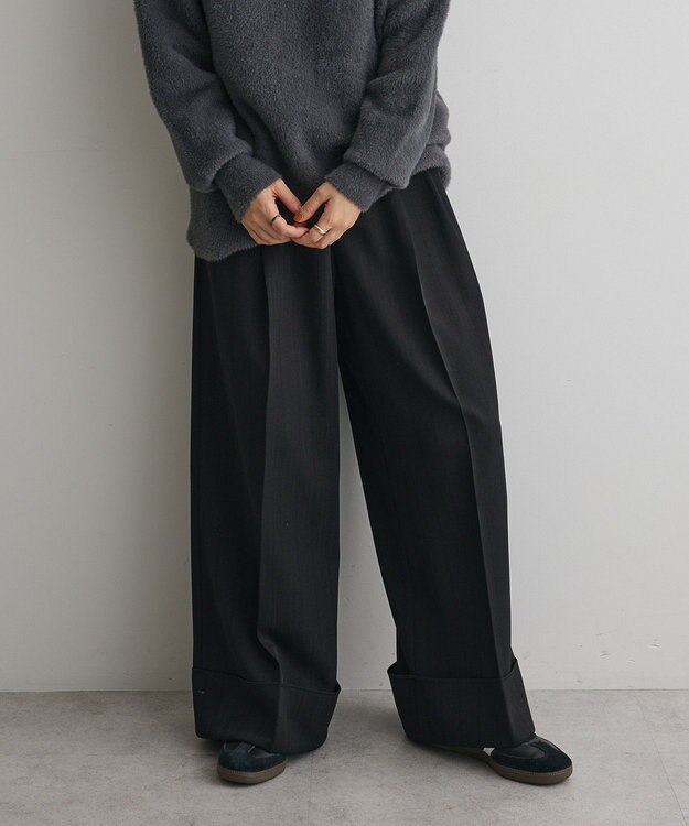 CRAFT STANDARD BOUTIQUE ロールアップパンツ Black