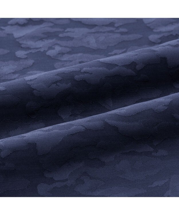 ZERO HALLIBURTON カモフラージュ柄 ジャガードモックネックシャツ ZHG-A4A 2a 82852 ゴルフウェア ネイビー