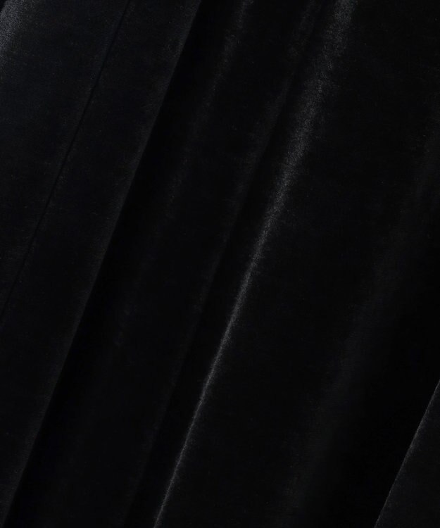 23区 【APPLAUDIR】ベロアコンビ ドレス ブラック系