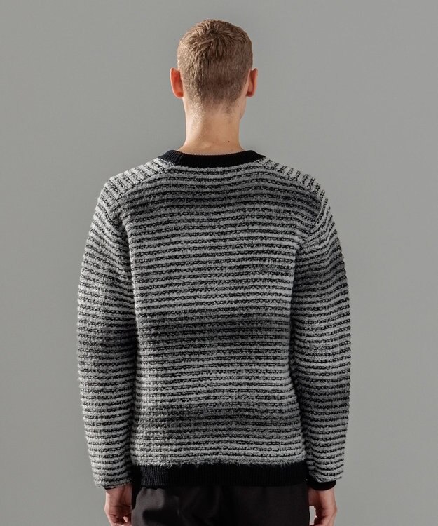 JOSEPH HOMME ヘアリーグラデーション　クルーネックニット ライトグレー系2