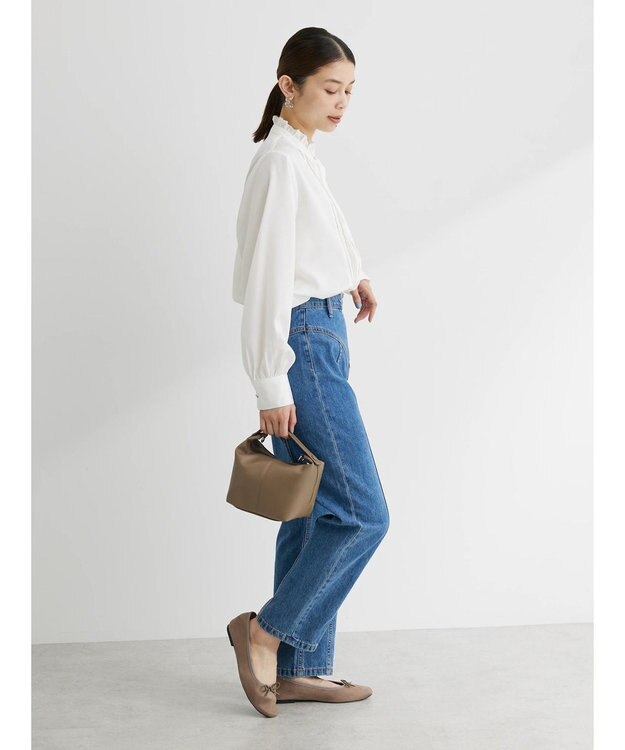 Green Parks ・ＥＬＥＮＣＡＲＥ　ＤＵＥ　ハシゴレースブラウス Off White