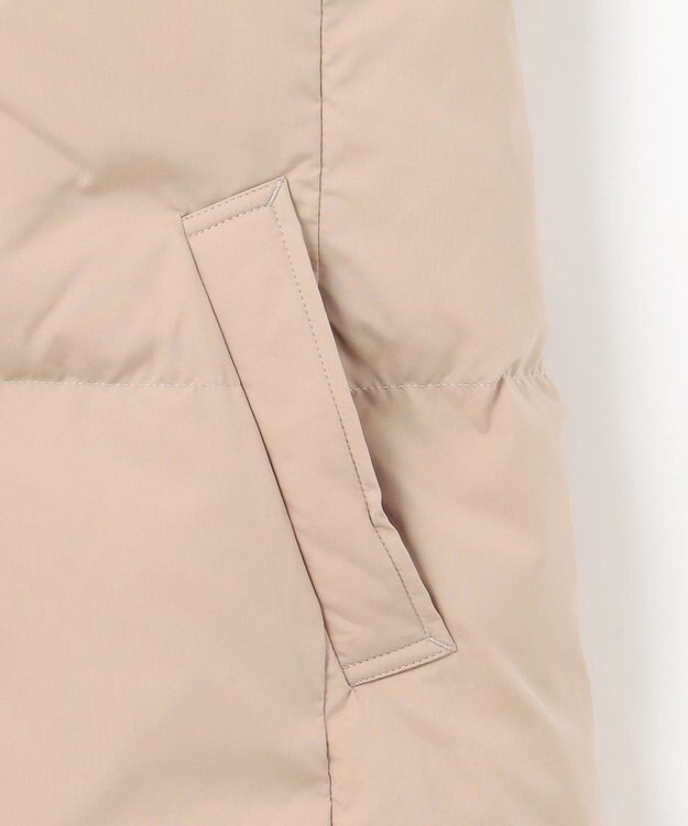 J.PRESS LADIES L 【洗える】ブラッシュドマルチポリ ショート ダウンコート ベージュ系