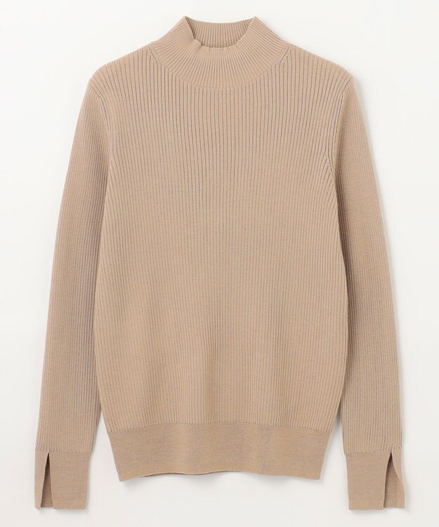 GRACE CONTINENTAL メリノウールリブトップ ベージュ