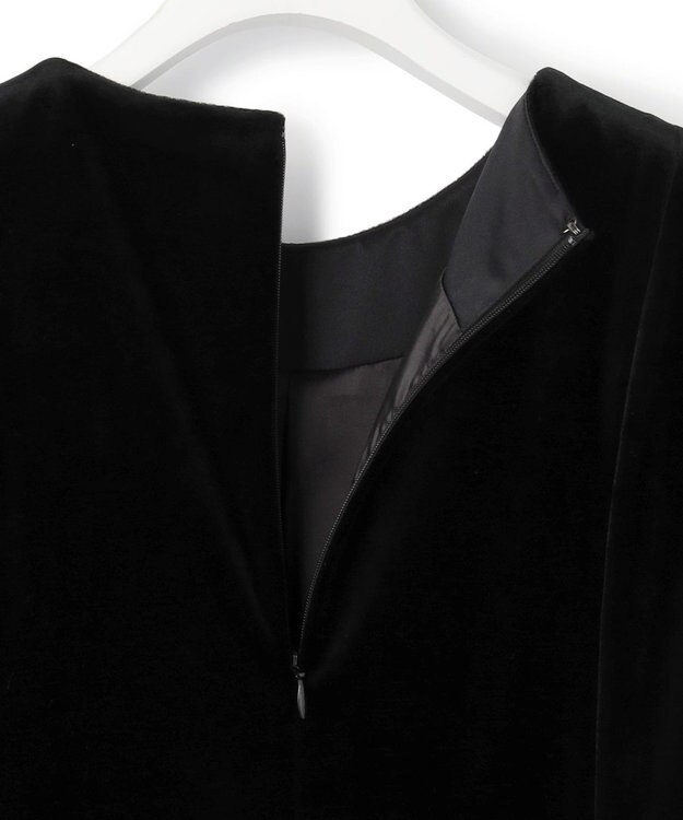 23区 【APPLAUDIR】ベロアコンビ ドレス ブラック系