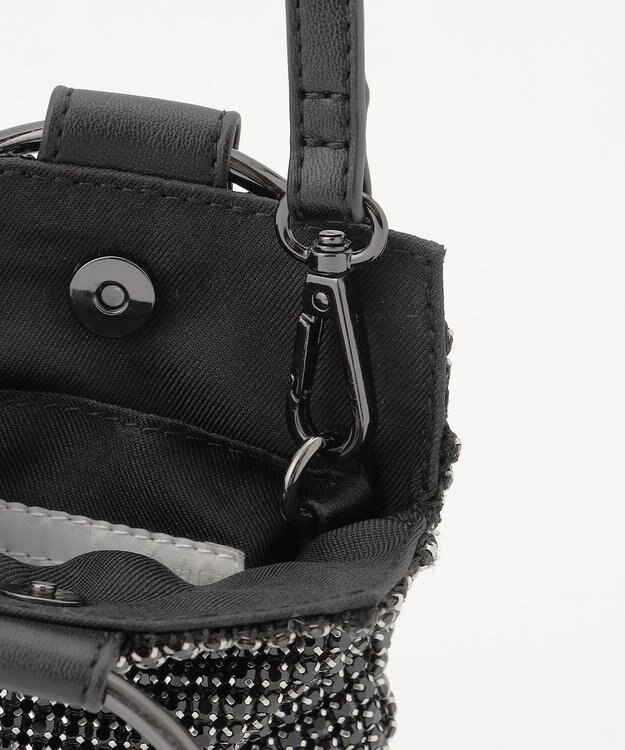 自由区 【SHIHOさん着用】クリスタルミニ バッグ ブラック