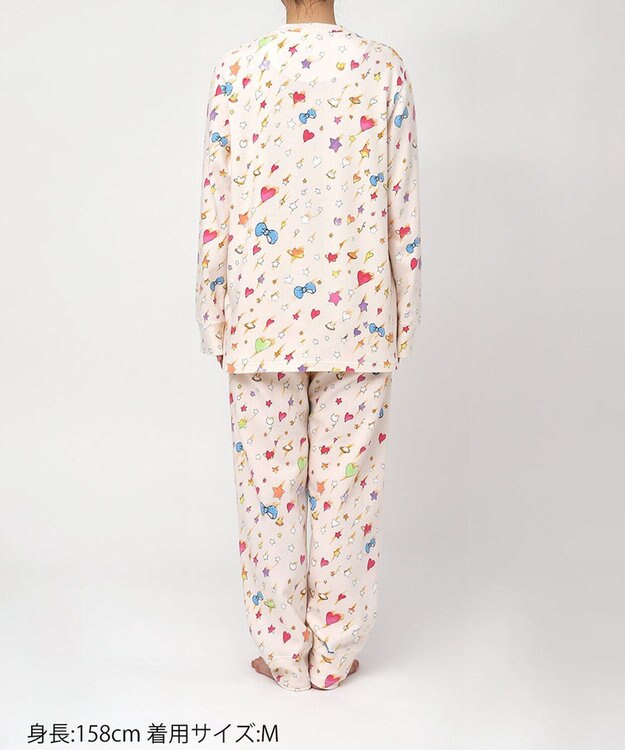 tsumori chisato SLEEP ツモリチサト パジャマ 綿100%(本体) あったか 長袖 長ズボン レディース UDW402 /ワコール ベージュ