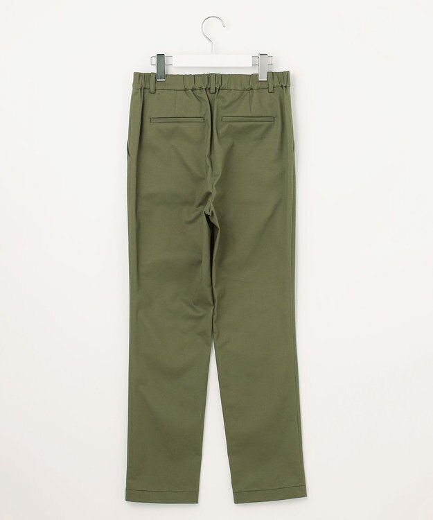 J.PRESS LADIES 20チノストレッチ テーパード パンツ カーキ系