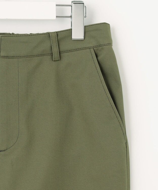 J.PRESS LADIES 20チノストレッチ テーパード パンツ カーキ系