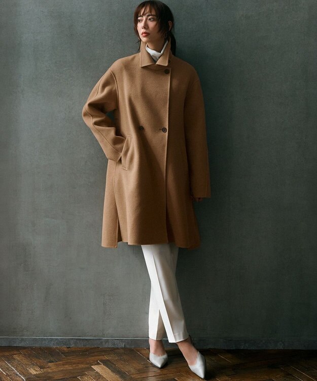 23区 S 【Oggi2月号掲載/洗える】ウォームストレッチ テーパード パンツ アイボリー系