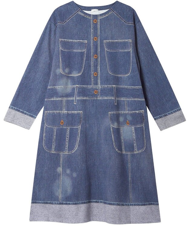 tsumori chisato SLEEP ツモリチサト ルームウエア ワンピース 長袖 綿100%(本体) ロング丈(ふくらはぎ付近) UNX557 /ワコール コン