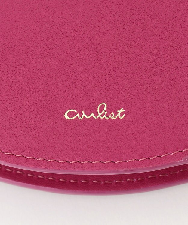 airlist 【カラフル・本革】コンパクト二つ折り財布　タッセル　Tassel ラズベリー