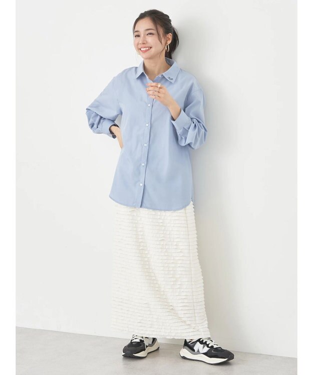 earth music&ecology ワンポイントロゴシャツ Sax