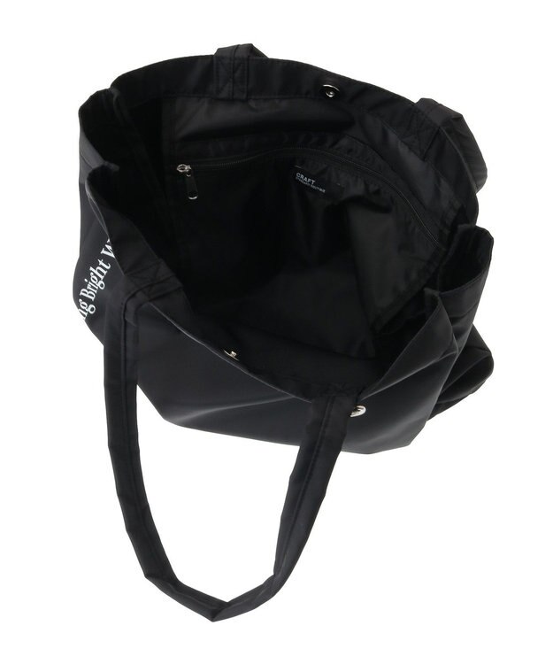 CRAFT STANDARD BOUTIQUE 撥水ロゴプリントトート Black