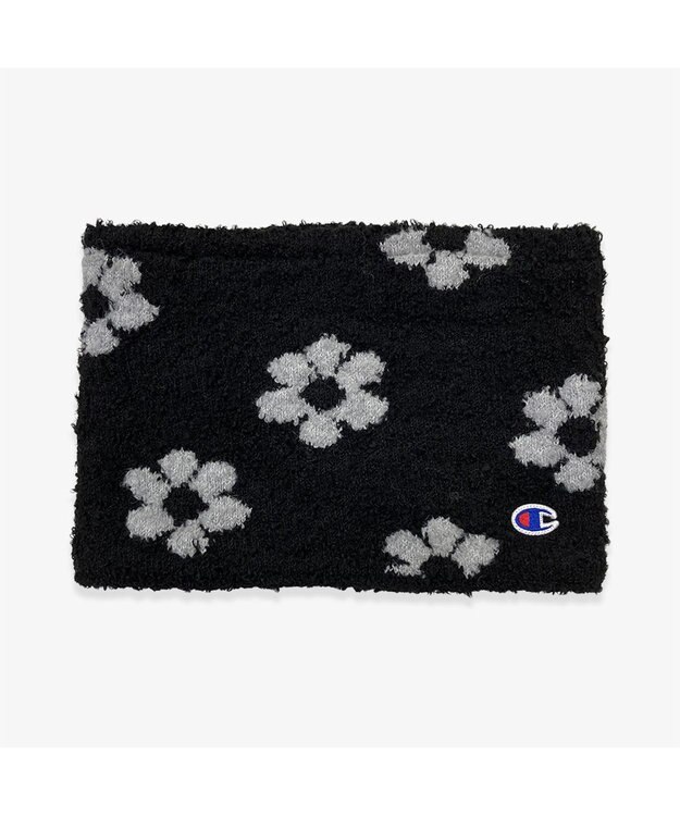 林八百吉商店 Champion　フラワーニットネックウォーマー ブラック