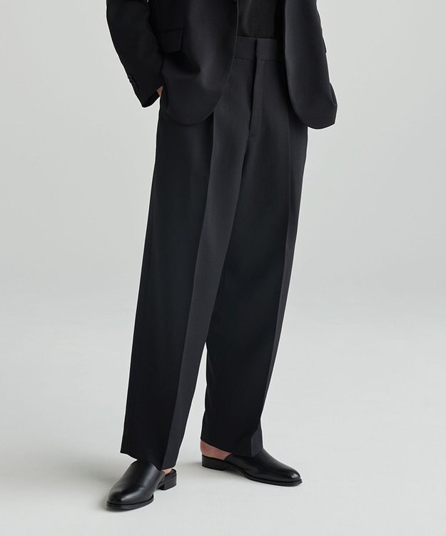 NAVE 【ReNAVE 吸水速乾・洗える】ホロウツイルパンツ ブラック