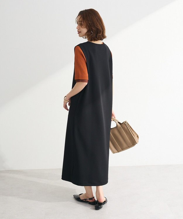 Green Parks ジャケット風ジャンパースカート Black