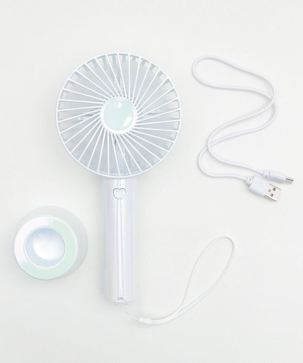 WEGO 【冷却/携帯扇風機/熱中症対策】オーロラハンディファン ホワイト