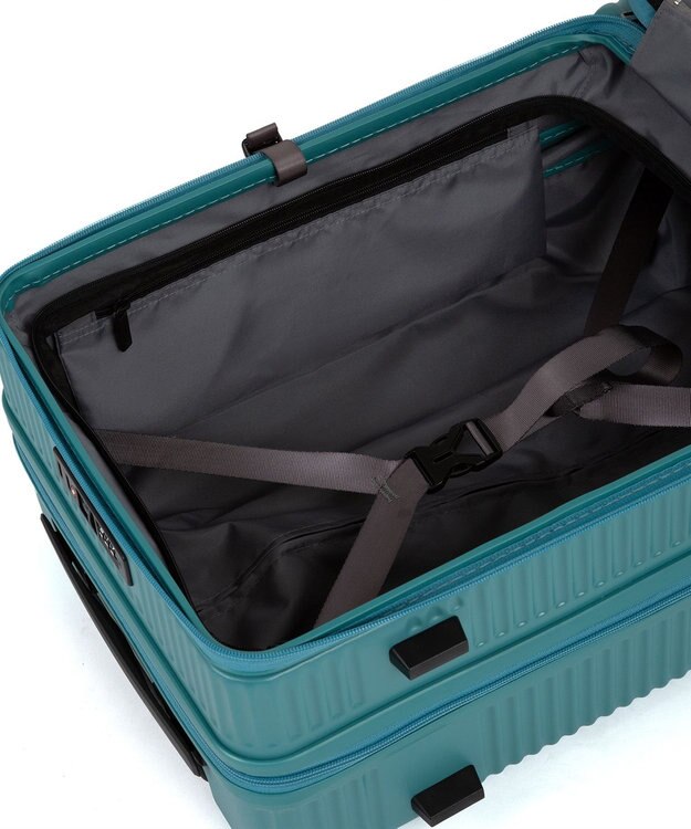 ACE BAGS & LUGGAGE ace. サルートン フロントオープンスーツケース 機内持ち込み Sサイズ 34～40L 05361 ブルーグリーン