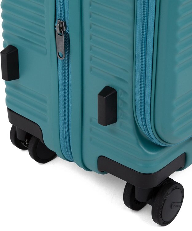 ACE BAGS & LUGGAGE ace. サルートン フロントオープンスーツケース 機内持ち込み Sサイズ 34～40L 05361 ブルーグリーン