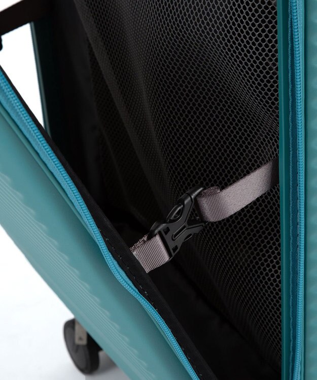 ACE BAGS & LUGGAGE ace. サルートン フロントオープンスーツケース 機内持ち込み Sサイズ 34～40L 05361 ブルーグリーン