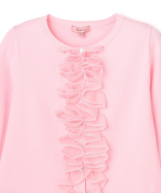 TOCCA FRILL UTOPIA カーディガン ピンク系