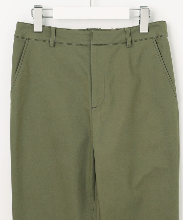J.PRESS LADIES 20チノストレッチ テーパード パンツ カーキ系